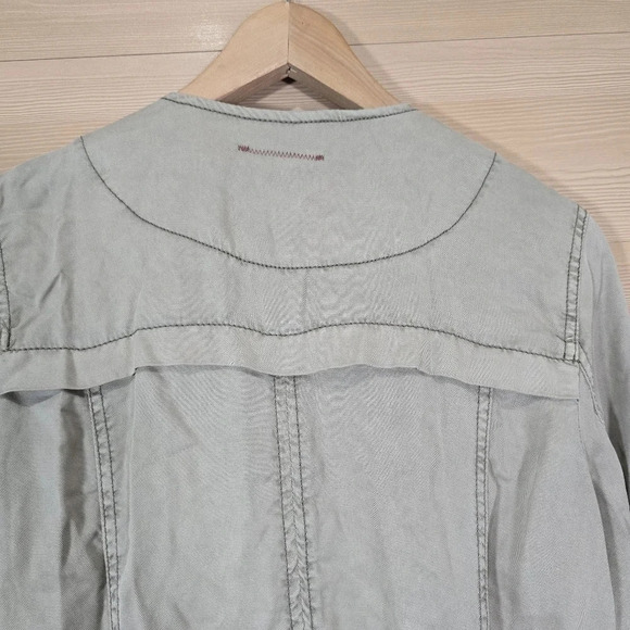 Anthropologie Hei Hei Morgan Open Front Draped Utility Jacket Size‎ Small - Picture 7 of 14